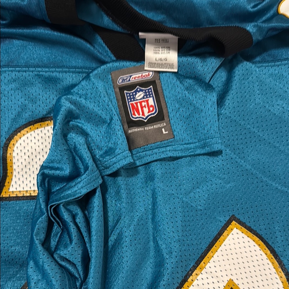 Fred Taylor Teal Jacksonville Jaguars Jersey with Number 28 - Picture 2 of 3